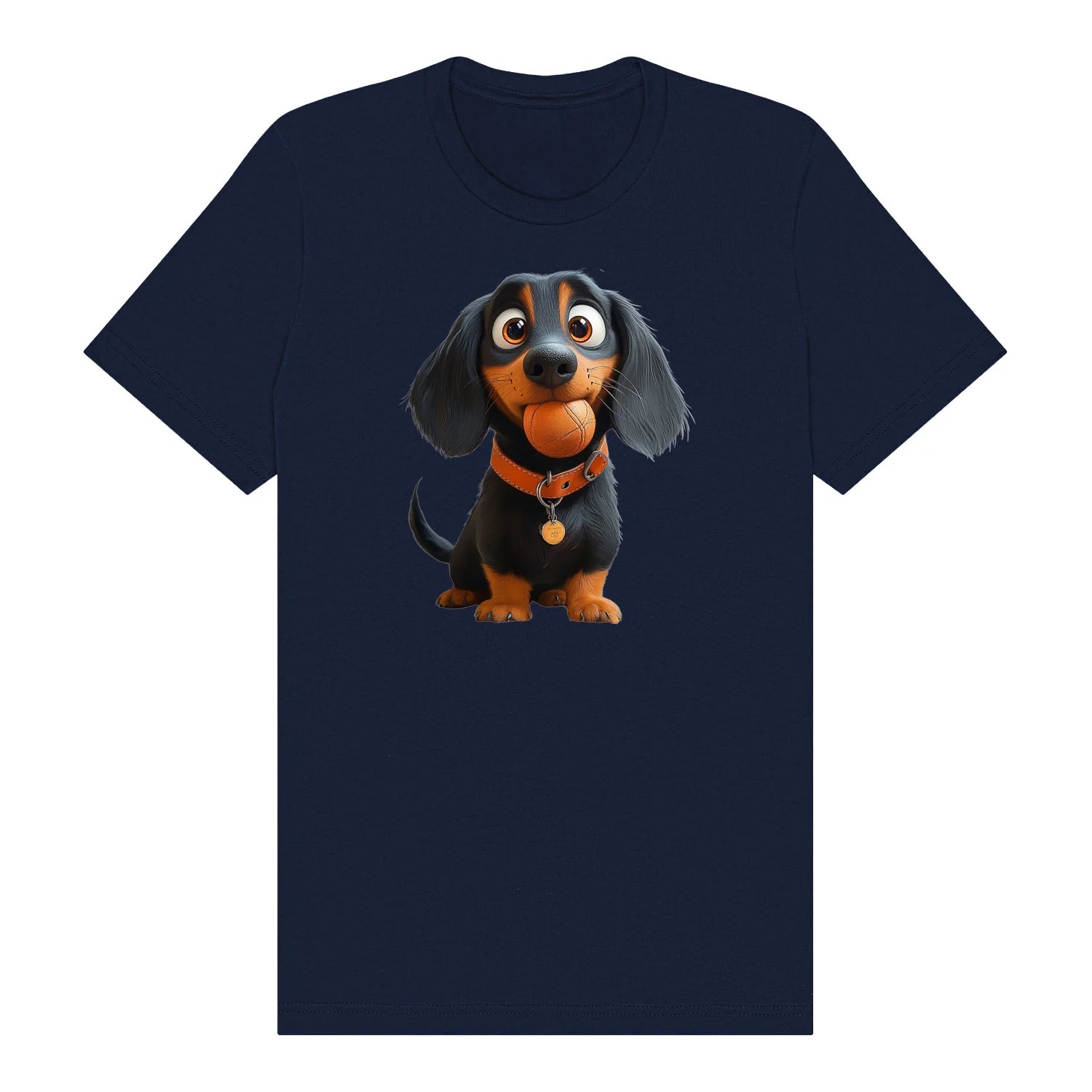 T-shirt Dog graphic 0041 - Navy