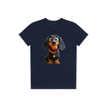 T-shirt Dog graphic 0041 - Navy