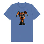 T-shirt Dog graphic 0042 - Columbia Blue