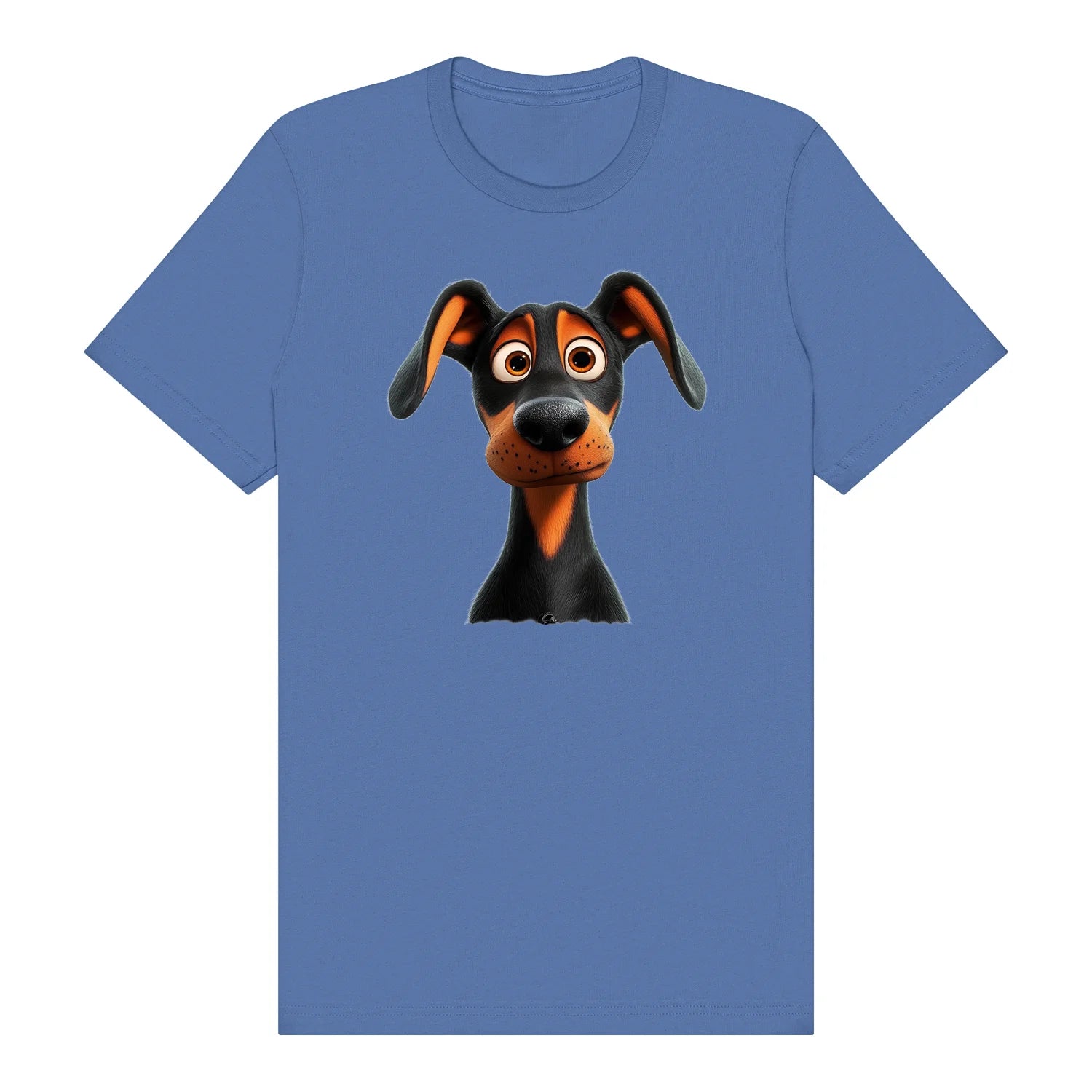 T-shirt Dog graphic 0042 - Columbia Blue