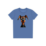 T-shirt Dog graphic 0042 - Columbia Blue