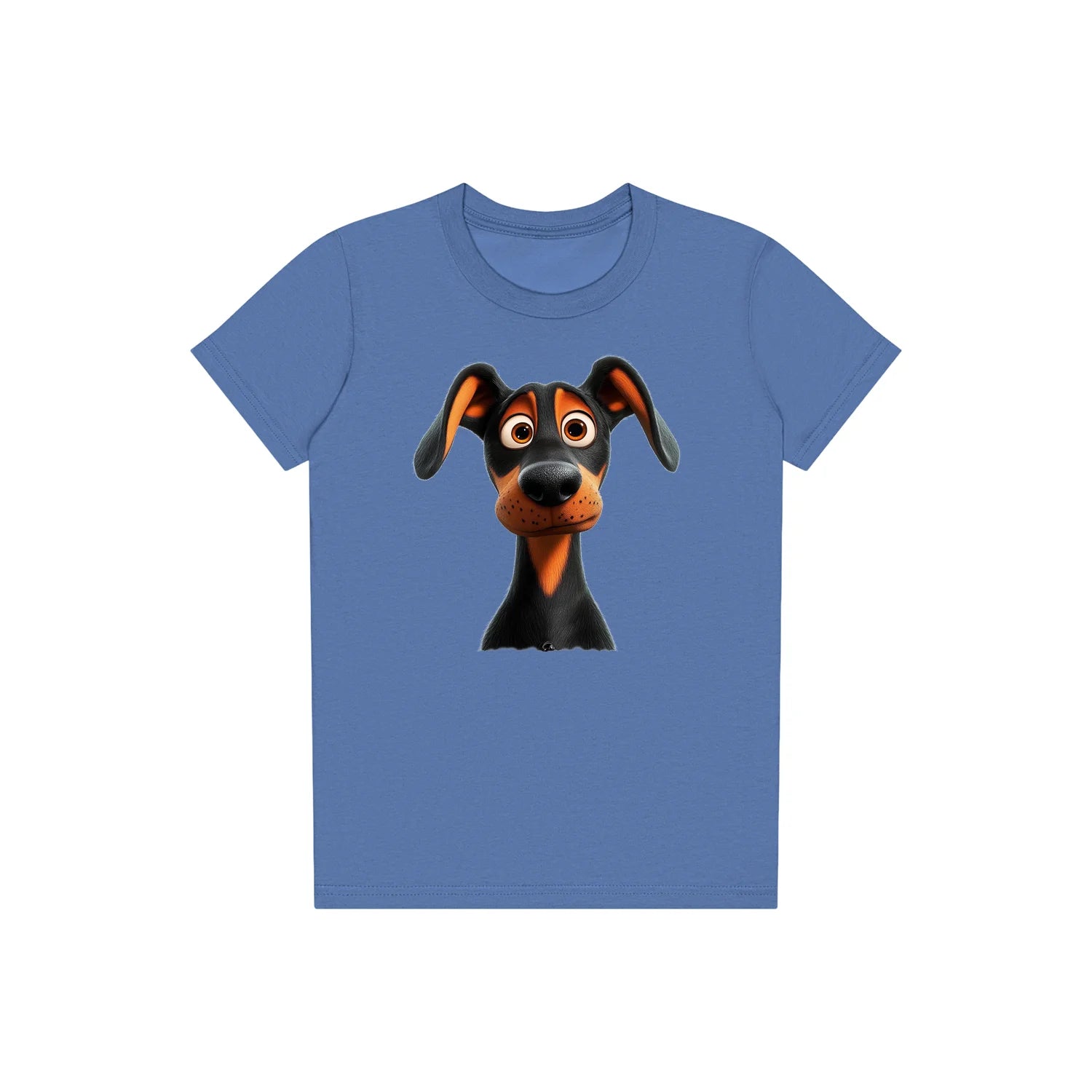 T-shirt Dog graphic 0042 - Columbia Blue