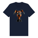 T-shirt Dog graphic 0042 - Navy