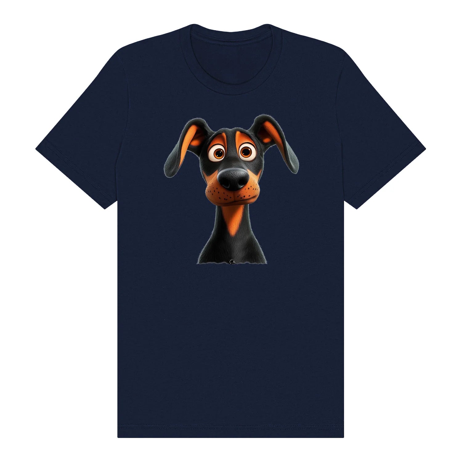 T-shirt Dog graphic 0042 - Navy