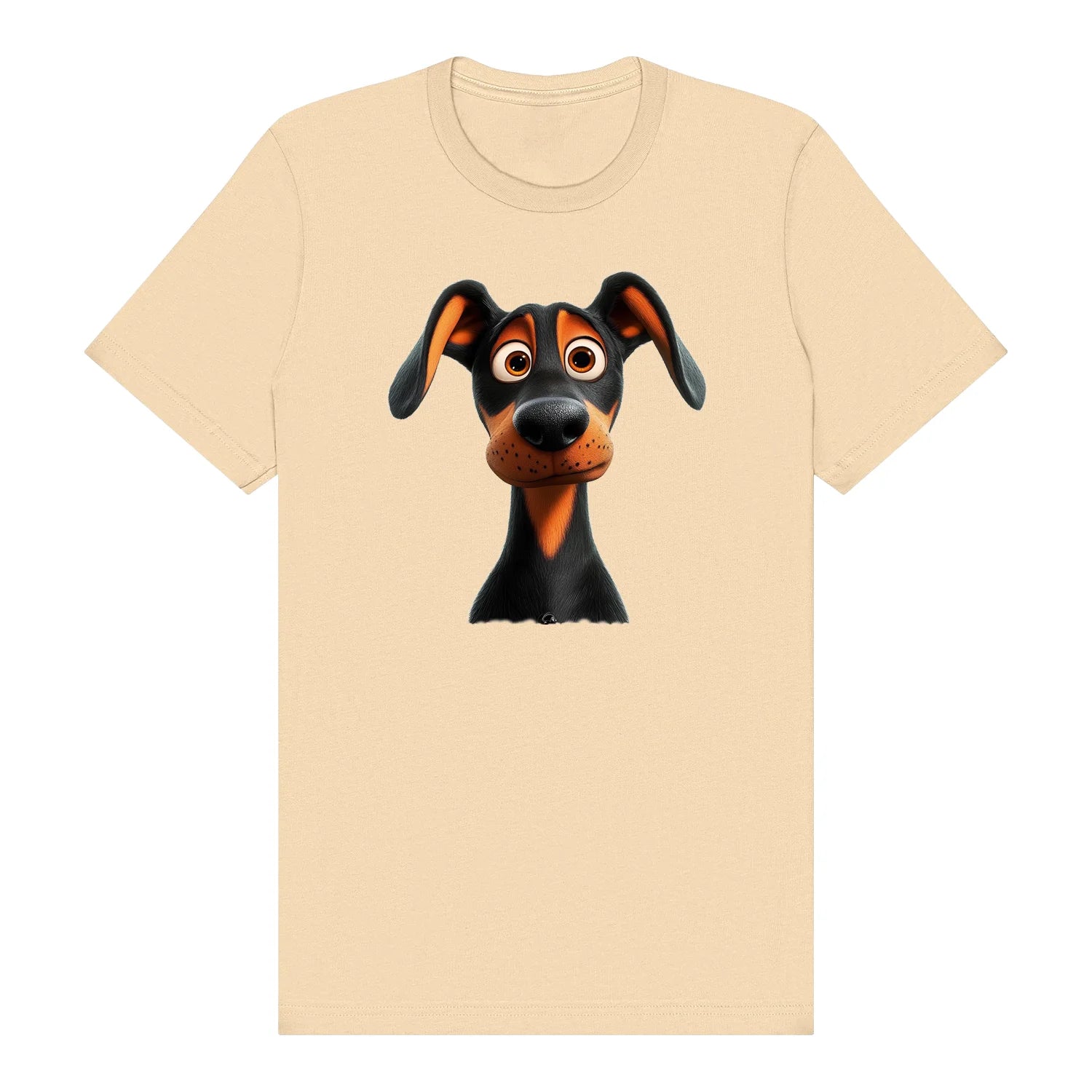 T-shirt Dog graphic 0042 - Soft Cream