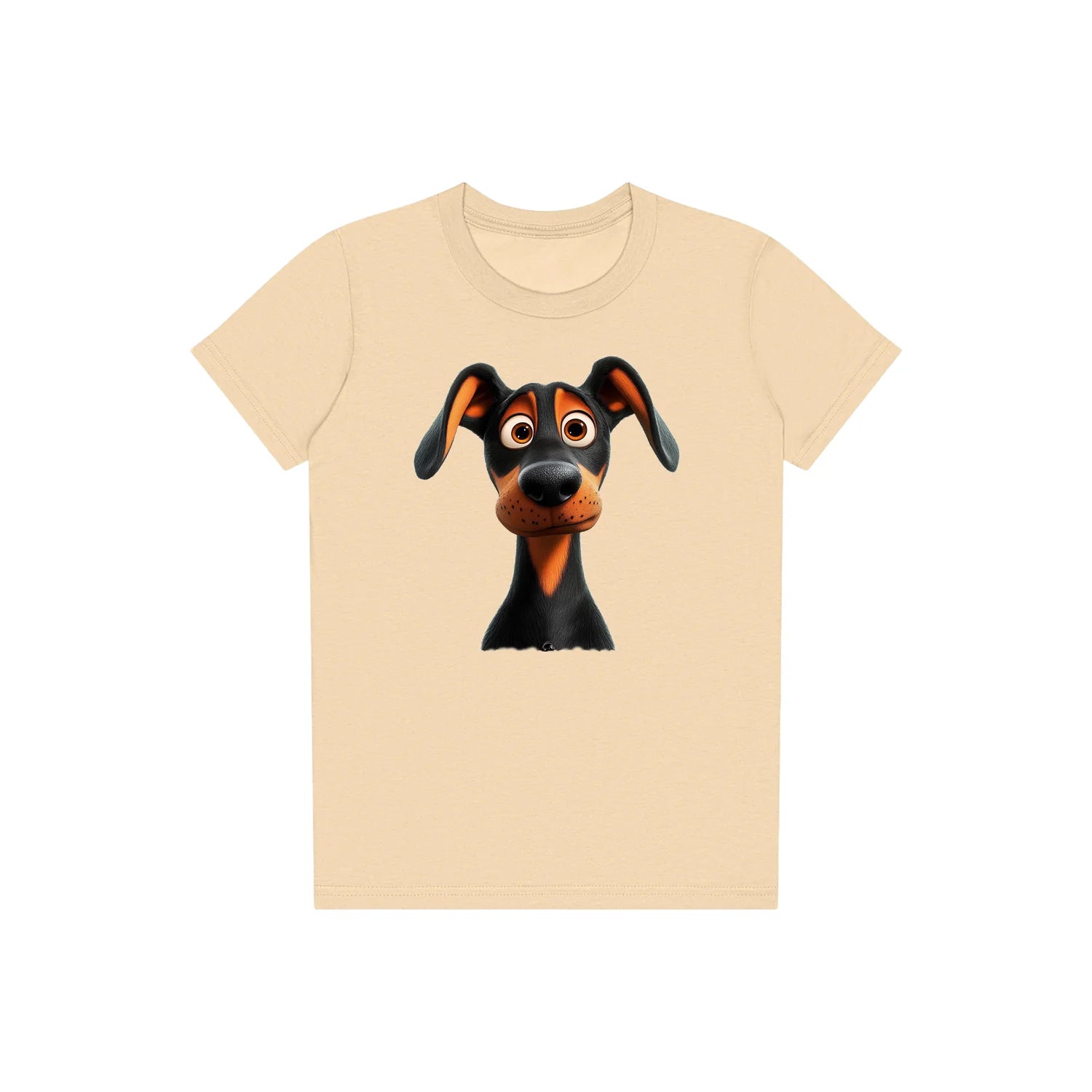 T-shirt Dog graphic 0042 - Soft Cream