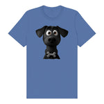T-shirt Dog graphic 0043 - Columbia Blue