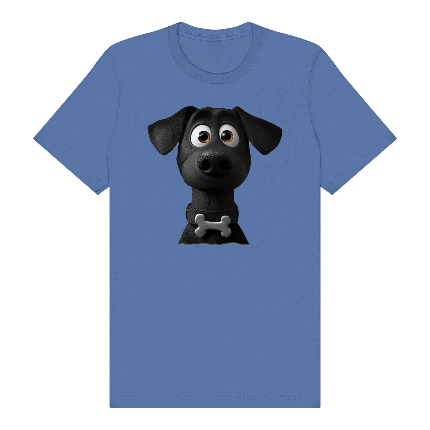 T-shirt Dog graphic 0043 - Columbia Blue