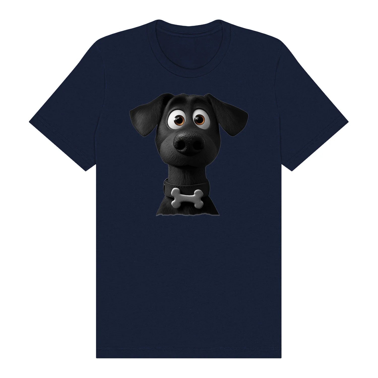 T-shirt Dog graphic 0043 - Navy