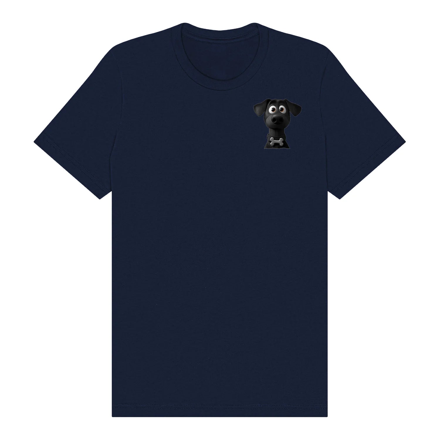 T-shirt Dog graphic 0043 - Navy