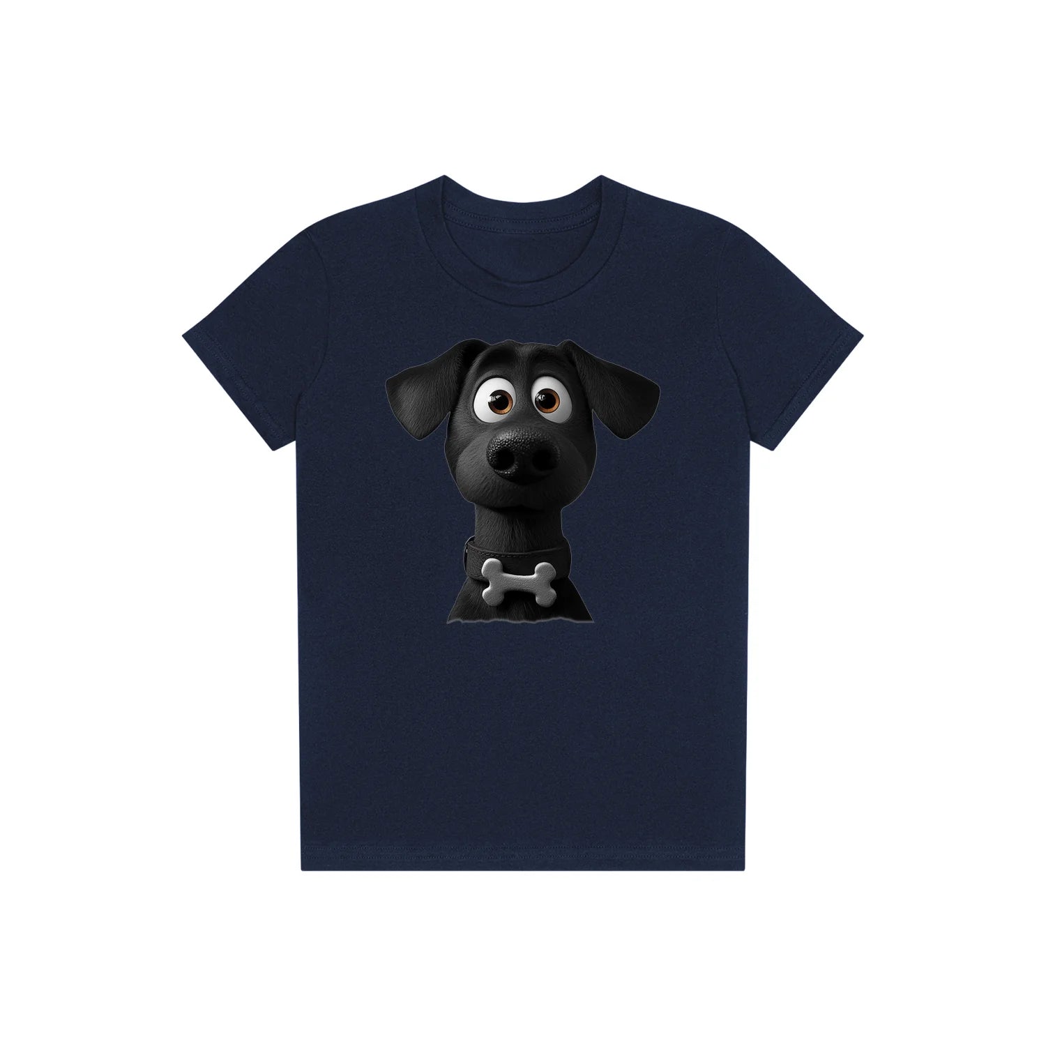 T-shirt Dog graphic 0043 - Navy