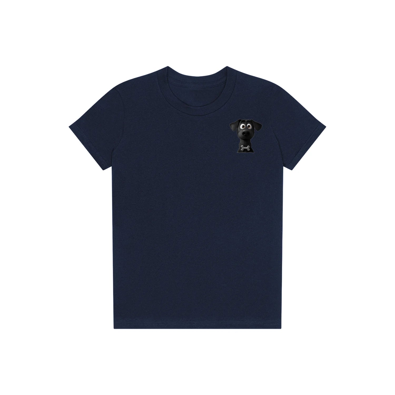T-shirt Dog graphic 0043 - Navy