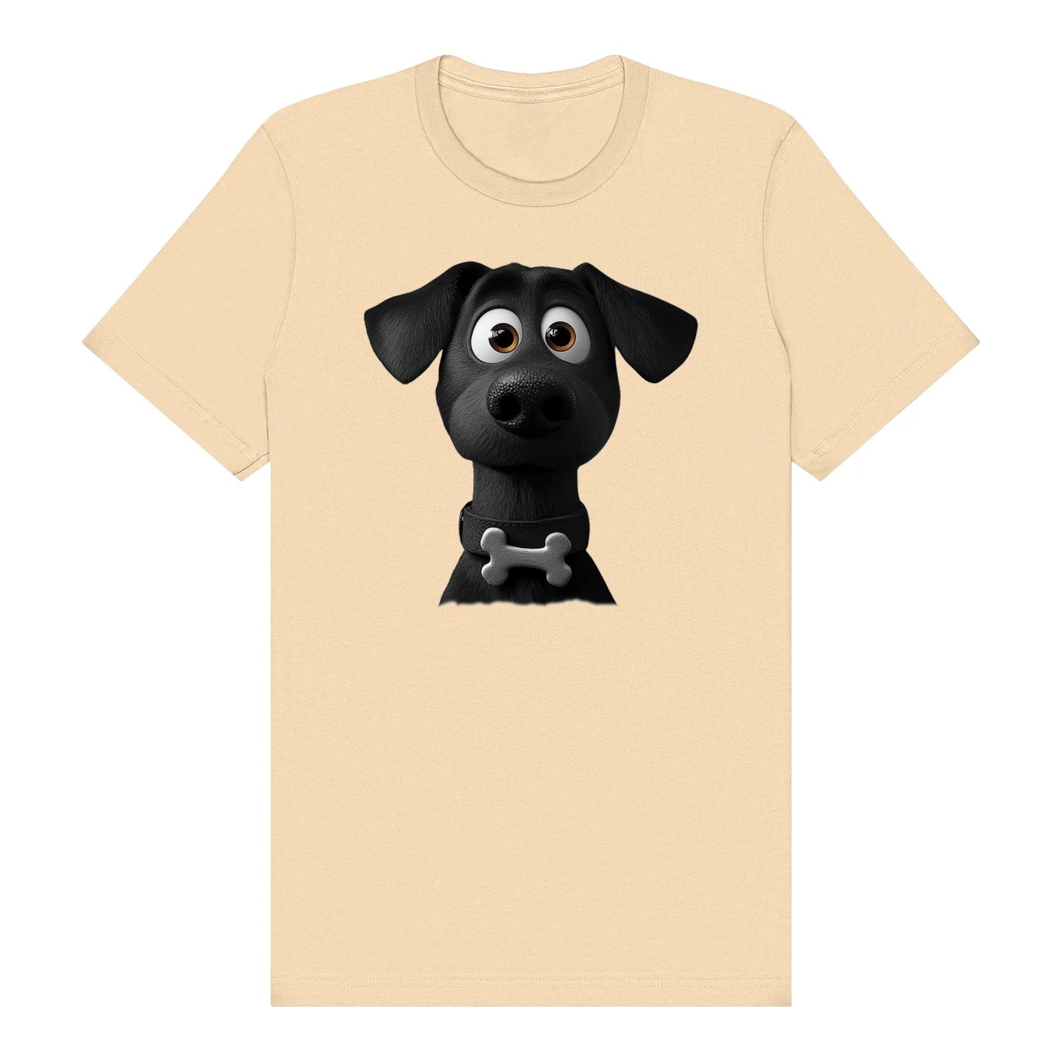 T-shirt Dog graphic 0043 - Soft Cream
