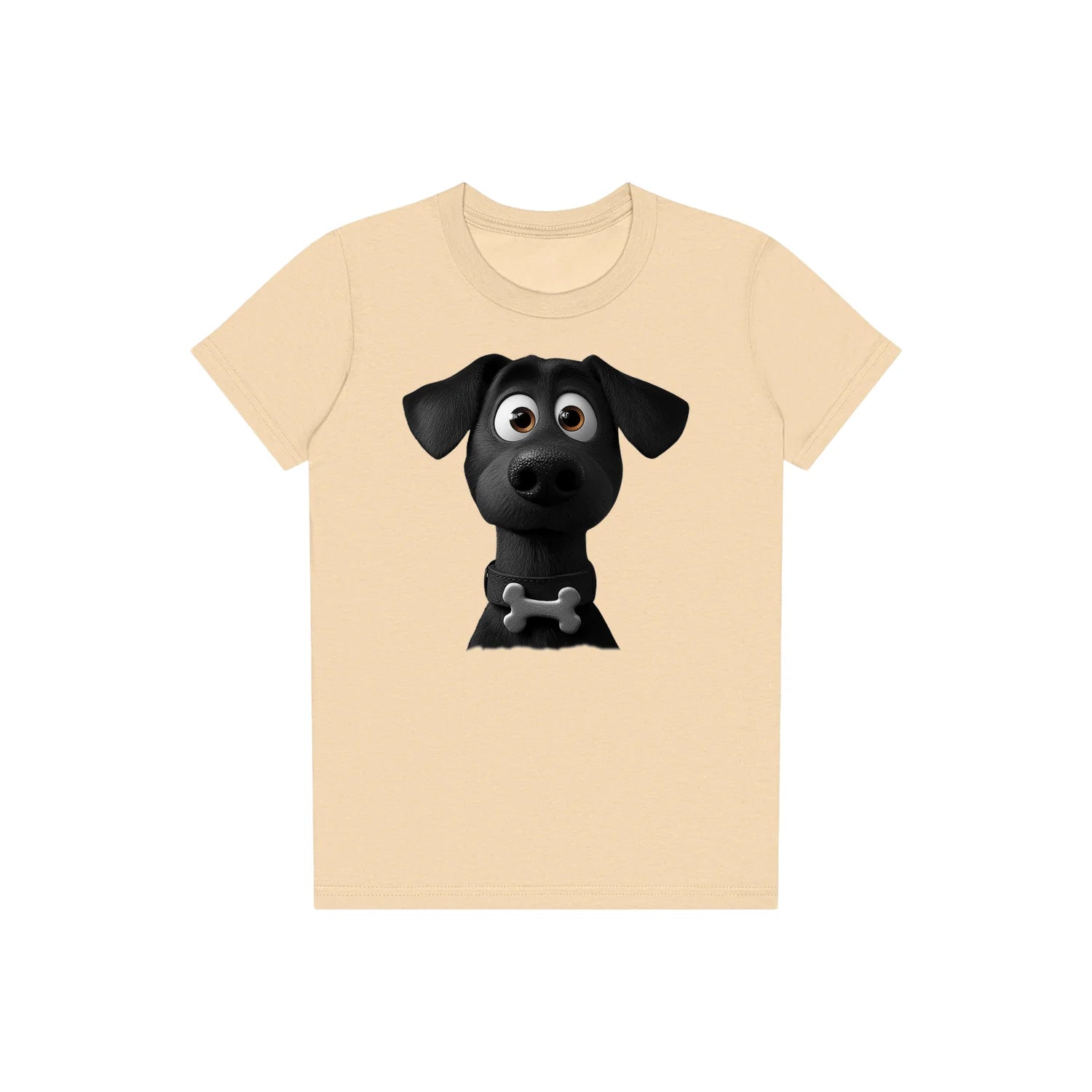 T-shirt Dog graphic 0043 - Soft Cream