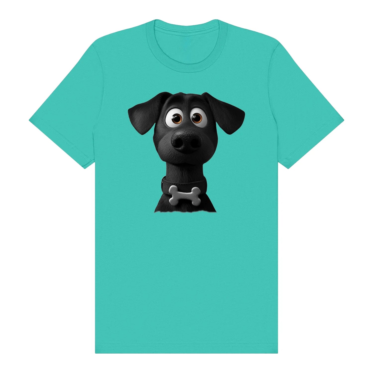 T-shirt Dog graphic 0043 - Teal