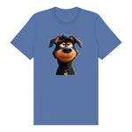 T-shirt Dog graphic 0044 - Columbia Blue