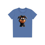 T-shirt Dog graphic 0044 - Columbia Blue