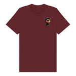 T-shirt Dog graphic 0044 - Maroon