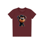 T-shirt Dog graphic 0044 - Maroon