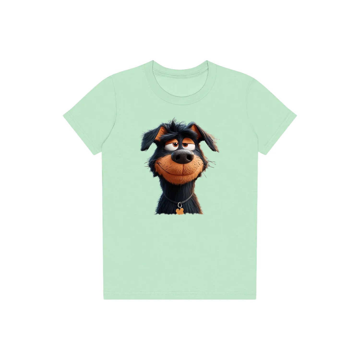 T-shirt Dog graphic 0044 - Mint