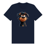 T-shirt Dog graphic 0044 - Navy