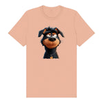 T-shirt Dog graphic 0044 - Peach