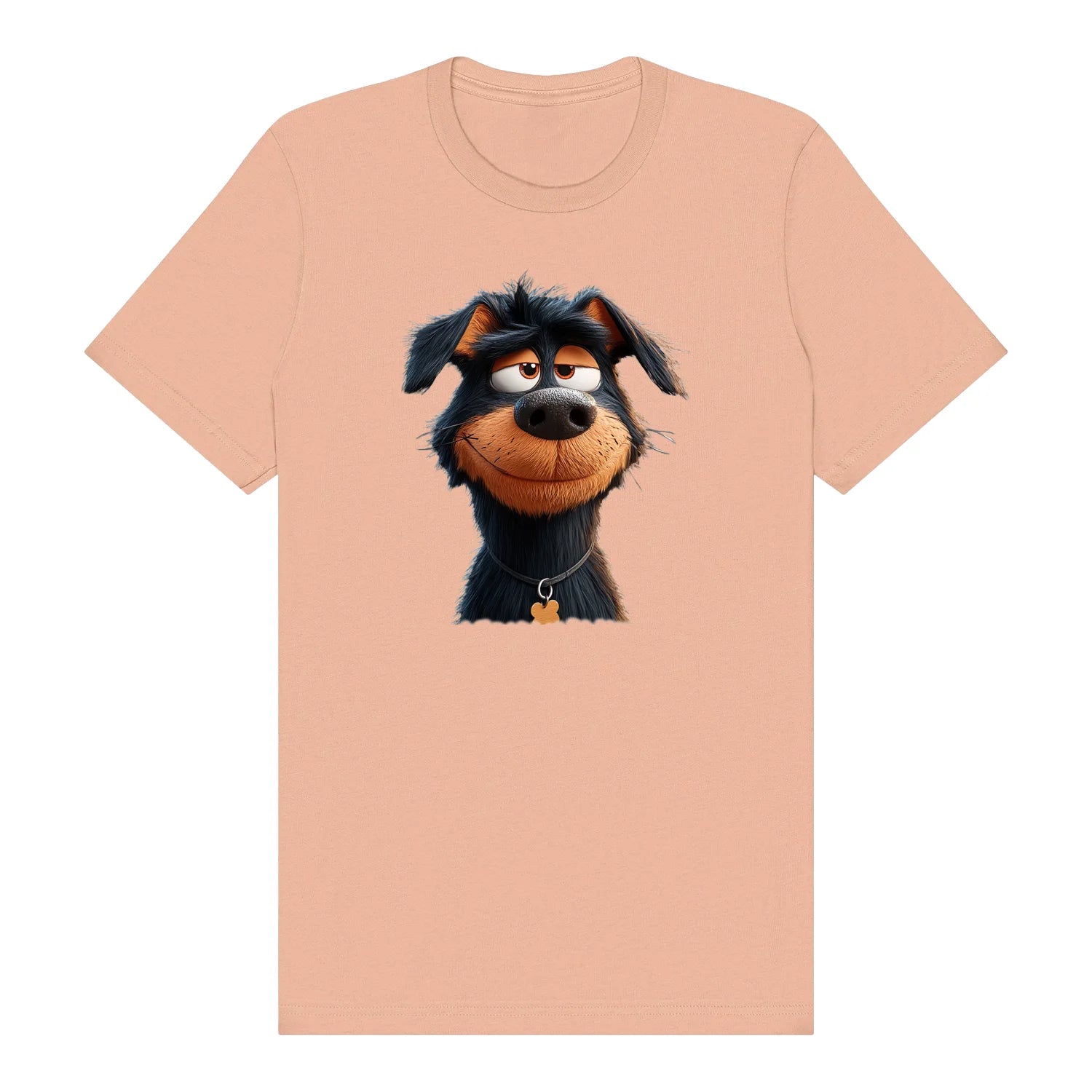 T-shirt Dog graphic 0044 - Peach