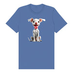 T-shirt Dog graphic 0045 - Columbia Blue