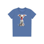 T-shirt Dog graphic 0045 - Columbia Blue