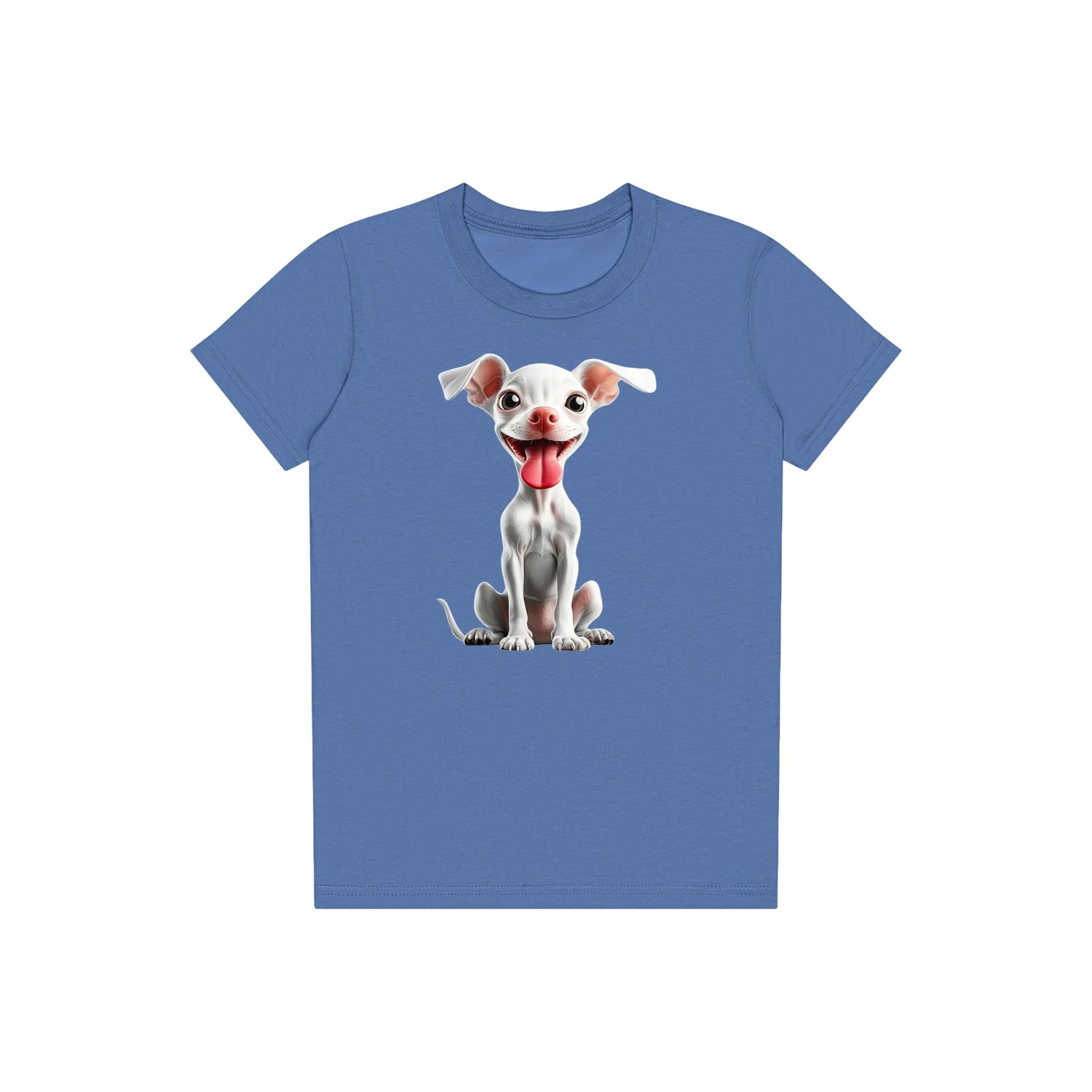 T-shirt Dog graphic 0045 - Columbia Blue