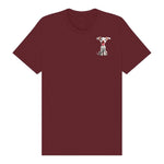 T-shirt Dog graphic 0045 - Maroon