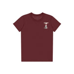 T-shirt Dog graphic 0045 - Maroon