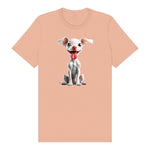 T-shirt Dog graphic 0045 - Peach