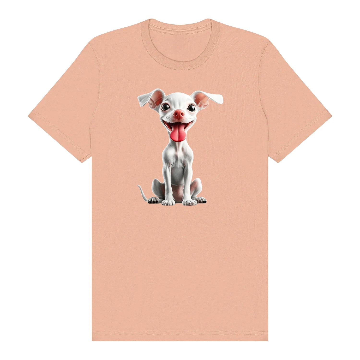 T-shirt Dog graphic 0045 - Peach