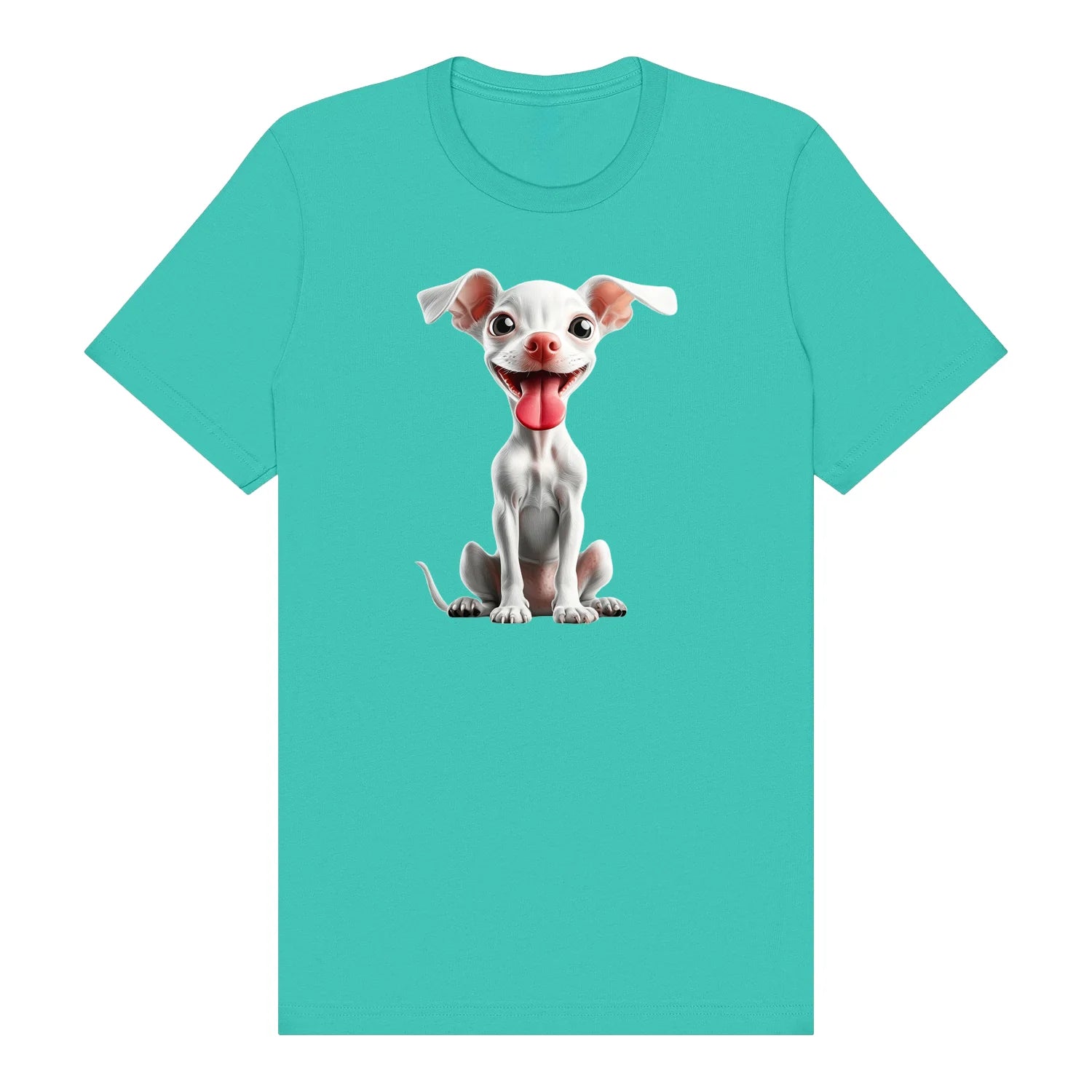 T-shirt Dog graphic 0045 - Teal