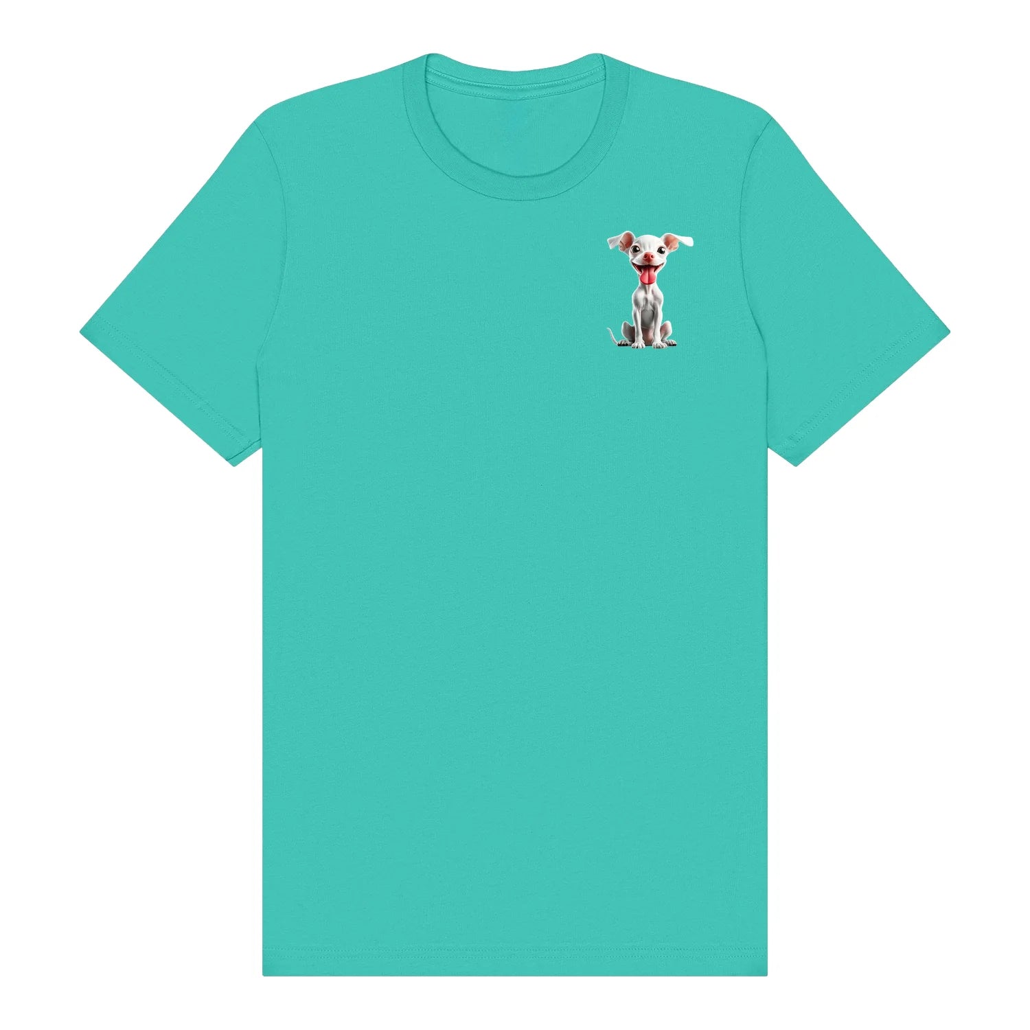 T-shirt Dog graphic 0045 - Teal