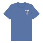 T-shirt Dog graphic 0046 - Columbia Blue