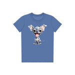 T-shirt Dog graphic 0046 - Columbia Blue