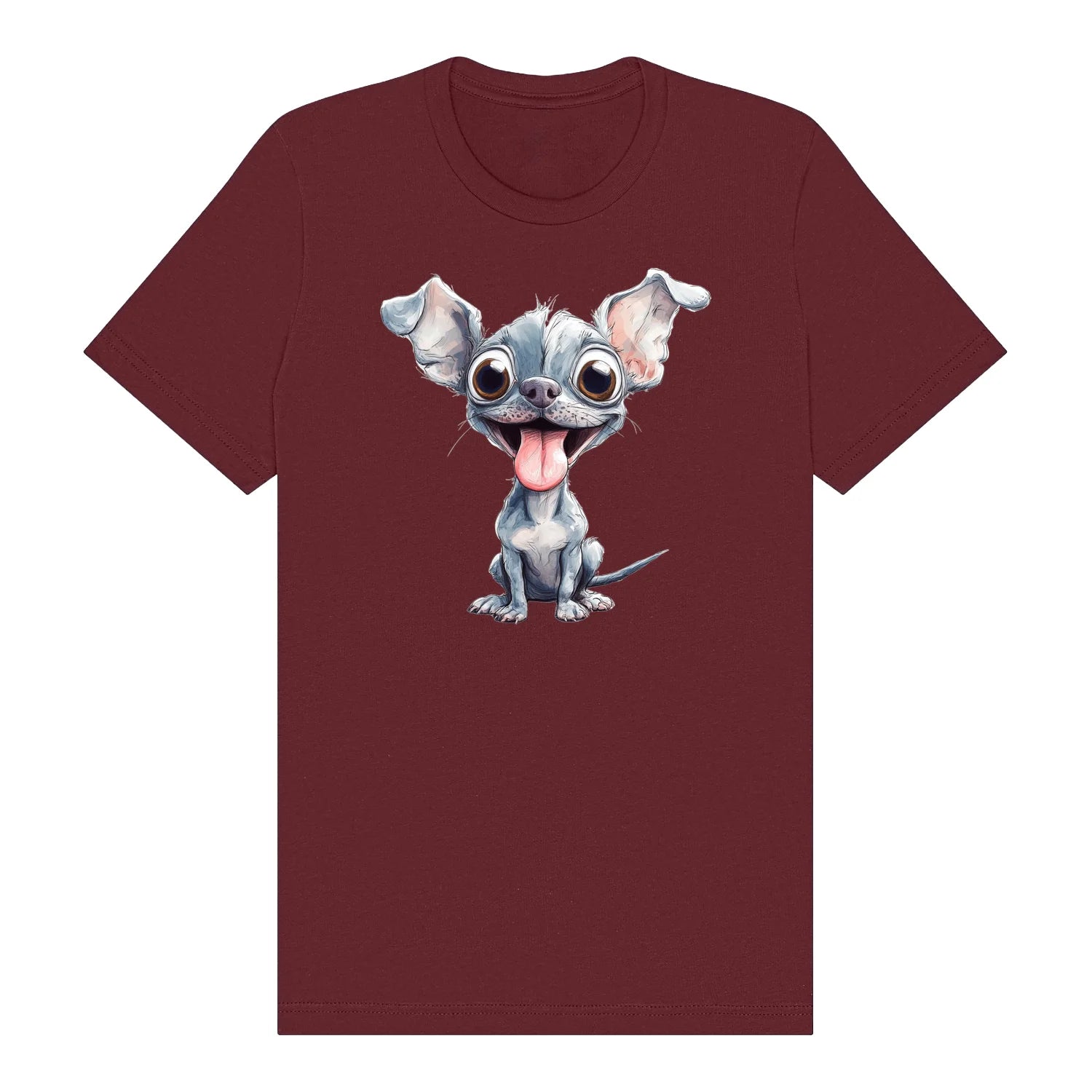 T-shirt Dog graphic 0046 - Maroon