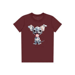 T-shirt Dog graphic 0046 - Maroon