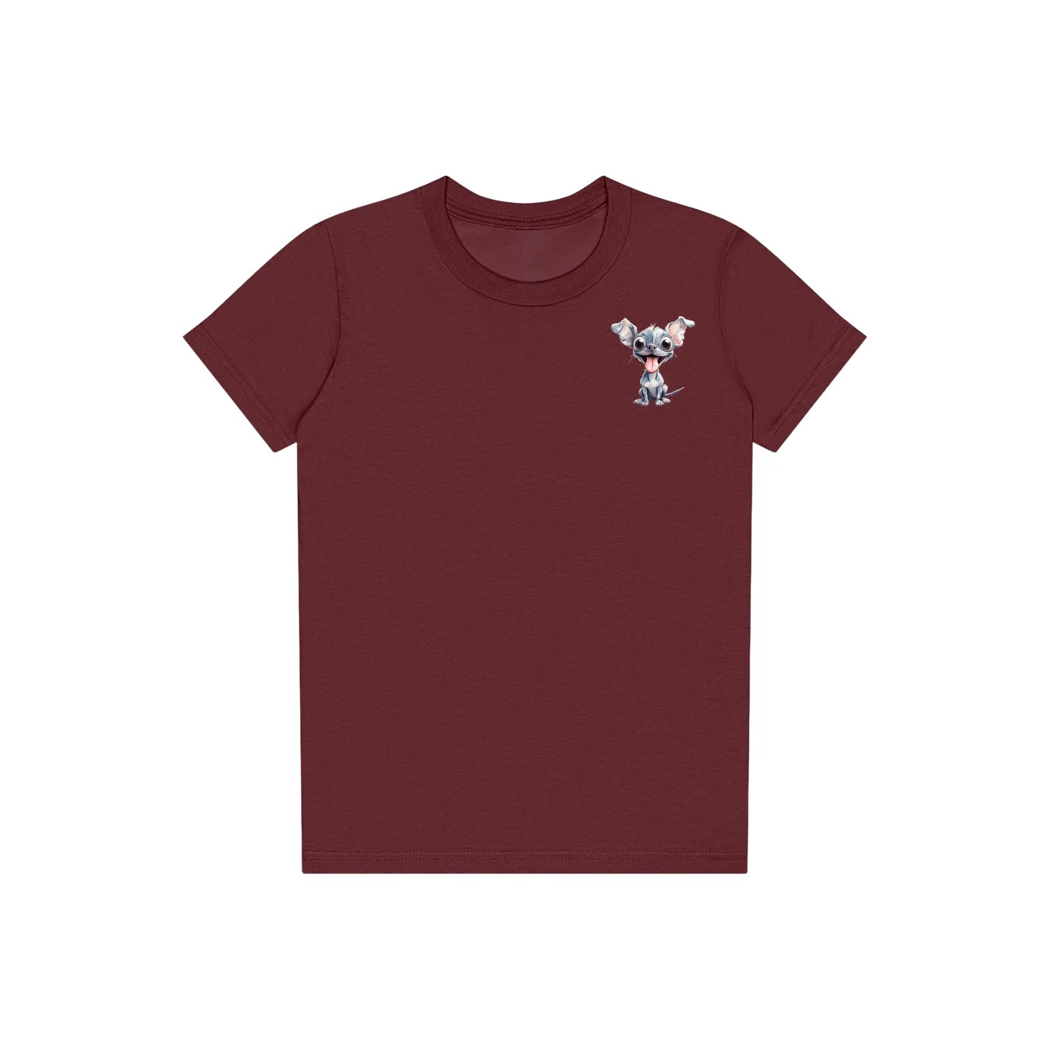 T-shirt Dog graphic 0046 - Maroon