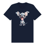 T-shirt Dog graphic 0046 - Navy