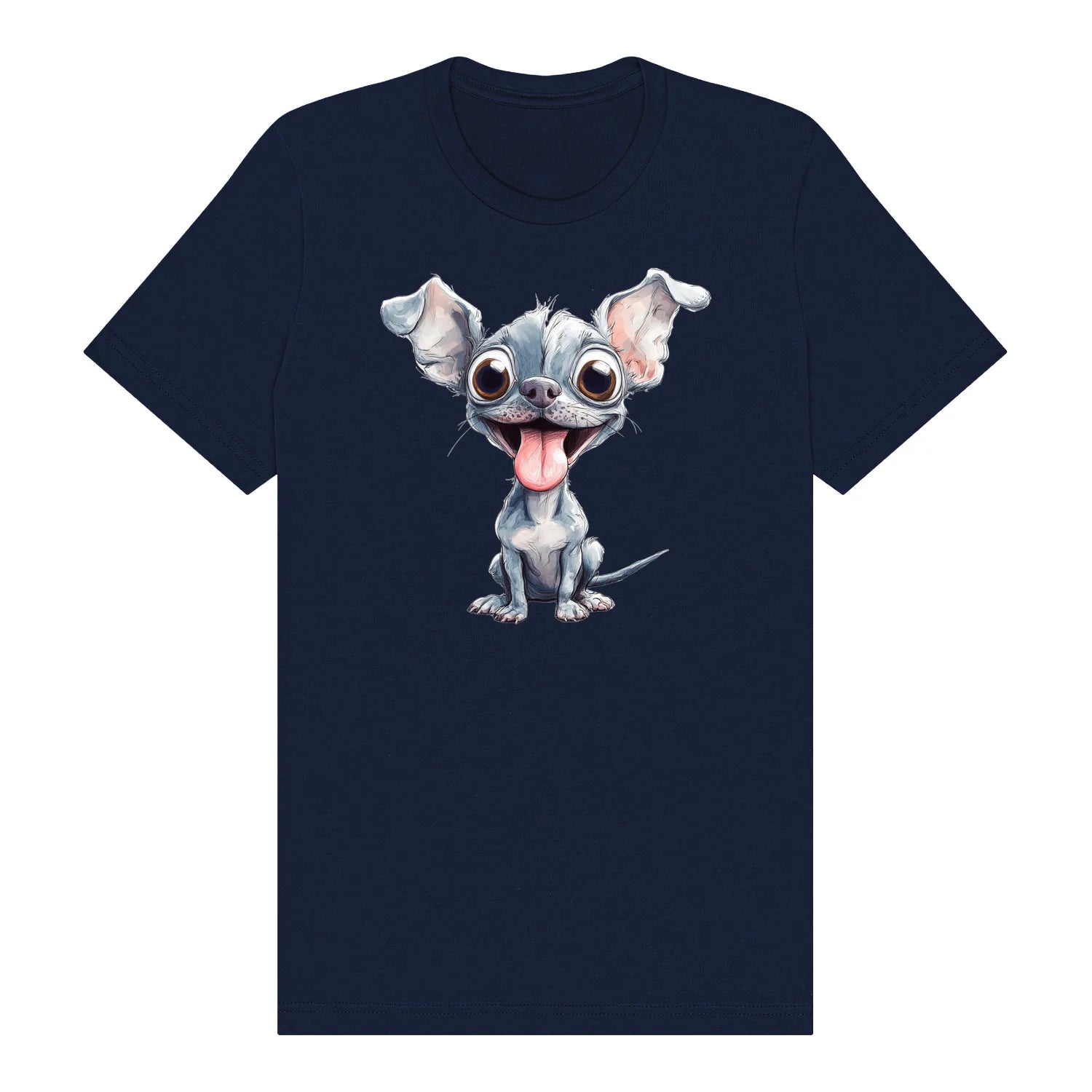 T-shirt Dog graphic 0046 - Navy