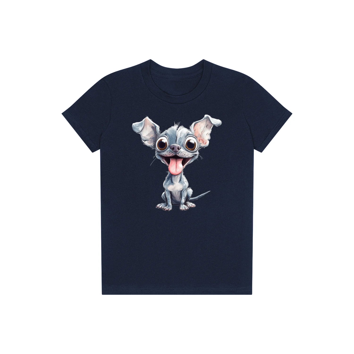 T-shirt Dog graphic 0046 - Navy