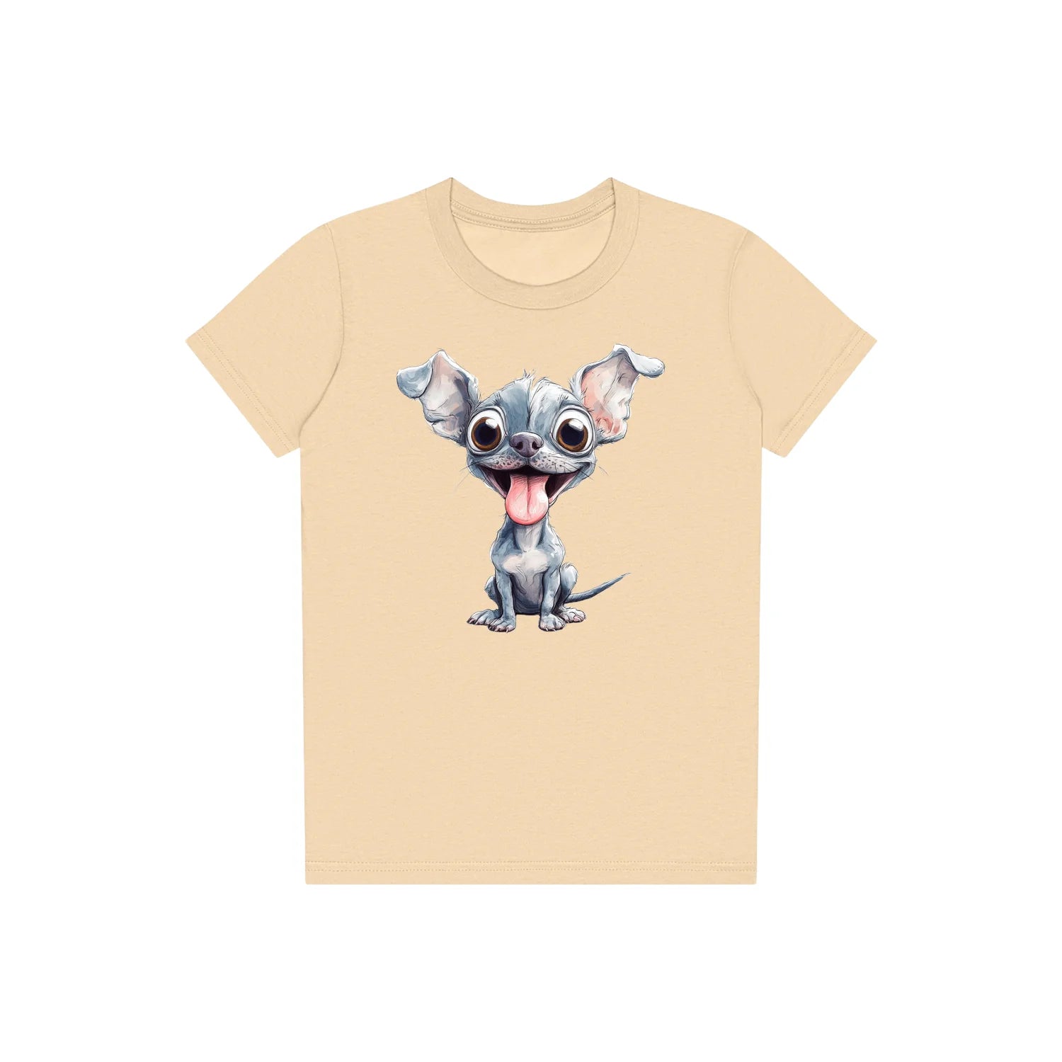 T-shirt Dog graphic 0046 - Soft Cream