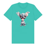 T-shirt Dog graphic 0046 - Teal