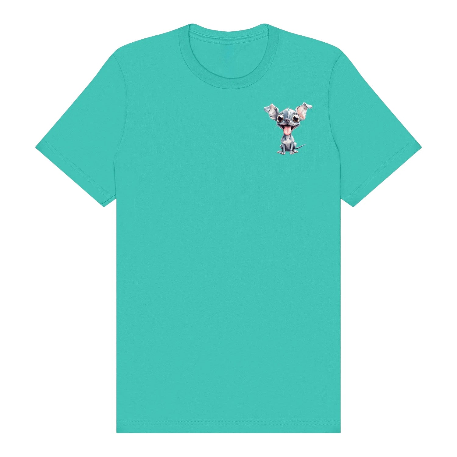 T-shirt Dog graphic 0046 - Teal