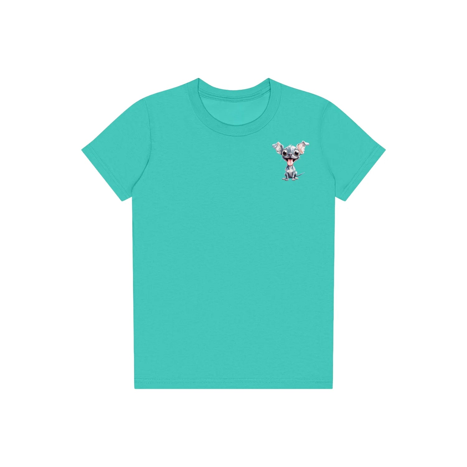 T-shirt Dog graphic 0046 - Teal