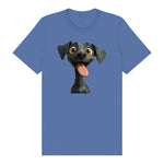 T-shirt Dog graphic 0047 - Columbia Blue