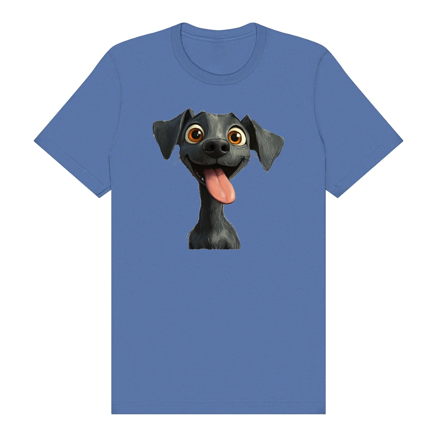 T-shirt Dog graphic 0047 - Columbia Blue